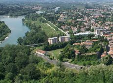 Gradisca - Panorama con il fiume Isonzo